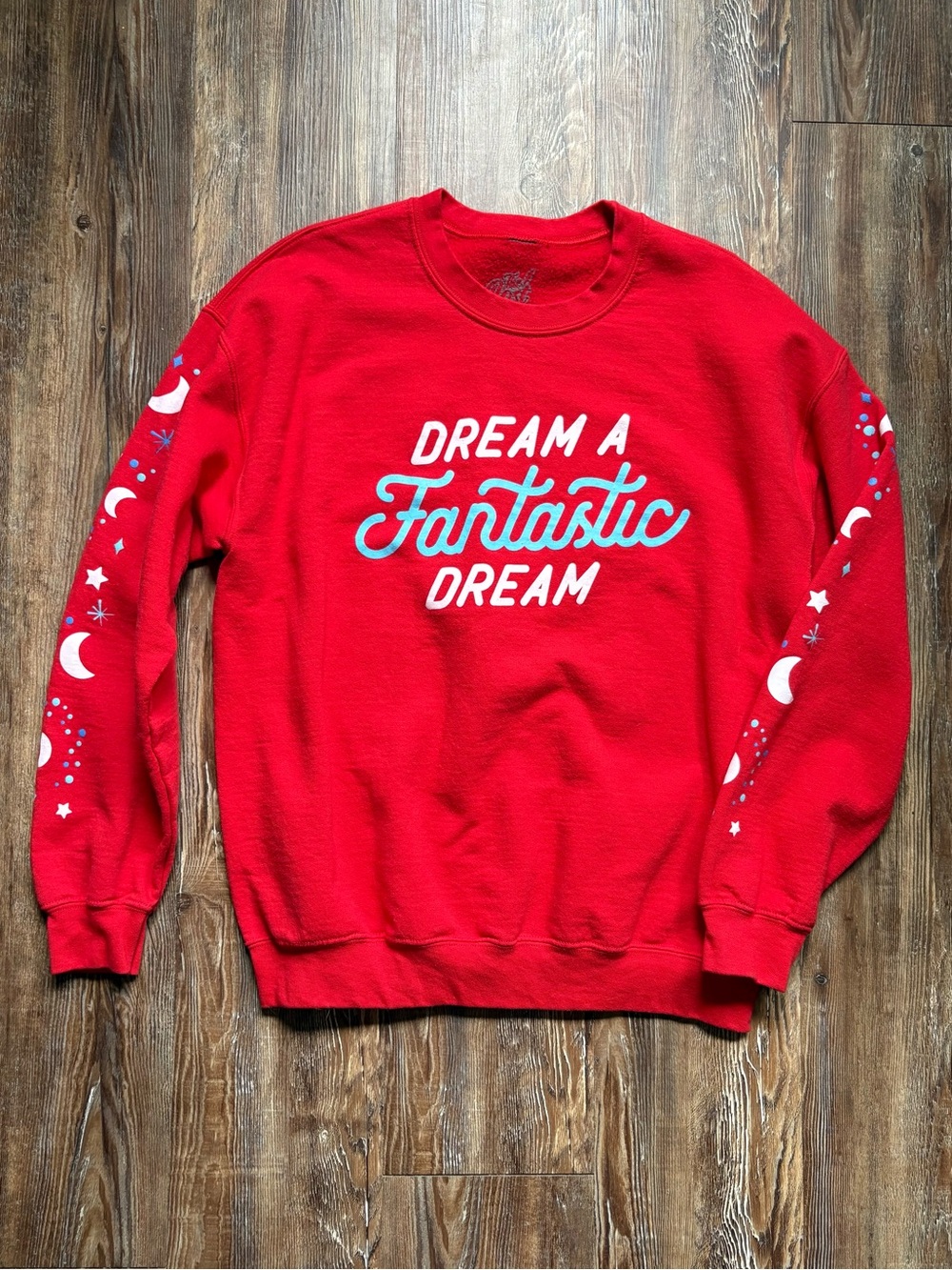 The Lost Bros Fantasmic Disney Red Crewneck Sweatshirt